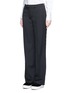 Front View - Click To Enlarge - PORTS 1961 - Geometric ribbon embroidery virgin wool pants