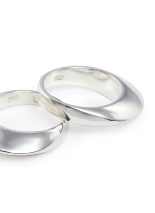 Detail View - Click To Enlarge - SOPHIE BUHAI - 'Disc' sterling silver two ring set