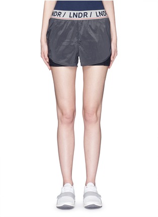 Main View - Click To Enlarge - 72883 - 'Luna' double layer running shorts