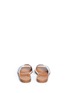 Back View - Click To Enlarge - DIANE VON FURSTENBERG SHOES - 'Caserta' notched leather slide sandals