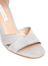 Detail View - Click To Enlarge - DIANE VON FURSTENBERG SHOES - 'Ragusa' mirror trim suede sandals