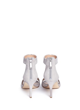 Back View - Click To Enlarge - DIANE VON FURSTENBERG SHOES - 'Ragusa' mirror trim suede sandals