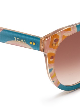 Detail View - Click To Enlarge - TOMS ACCESSORIES - 'Yvette' metal bridge acetate sunglasses
