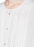 Detail View - Click To Enlarge - ISABEL MARANT ÉTOILE - 'Noella' pleat bib front collarless shirt