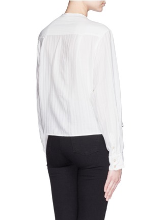 Back View - Click To Enlarge - ISABEL MARANT ÉTOILE - 'Noella' pleat bib front collarless shirt