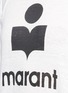 Detail View - Click To Enlarge - ISABEL MARANT ÉTOILE - 'Kao' Marant's logo slub jersey T-shirt