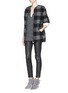 Figure View - Click To Enlarge - ISABEL MARANT ÉTOILE - 'Wenji' roll sleeve jersey T-shirt