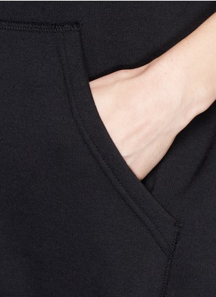 Detail View - Click To Enlarge - ISABEL MARANT ÉTOILE - 'Carlo' Marant's logo bouclé embroidery hoodie