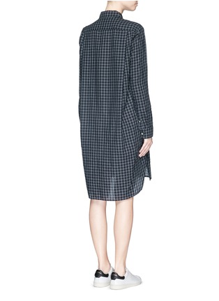 Back View - Click To Enlarge - ISABEL MARANT ÉTOILE - 'Rane' check flannel shirt dress