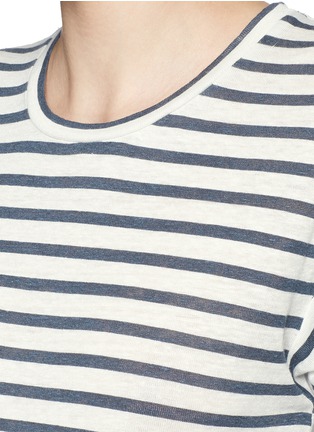 Detail View - Click To Enlarge - ISABEL MARANT ÉTOILE - 'Ken' stripe linen jersey T-shirt