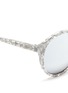 Detail View - Click To Enlarge - ROSS & BROWN - 'Capri' shell effect acetate mirror sunglasses