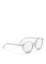 Figure View - Click To Enlarge - ROSS & BROWN - 'Capri' shell effect acetate mirror sunglasses