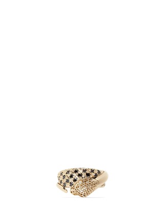 Main View - Click To Enlarge - IOSSELLIANI - Crystal pavé cheetah head ring