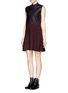 Figure View - Click To Enlarge - 3.1 PHILLIP LIM - Foil gradient felted wool knit dress