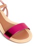 Detail View - Click To Enlarge - STUART WEITZMAN - 'Camia Ava' kids metallic sandals