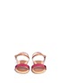 Figure View - Click To Enlarge - STUART WEITZMAN - 'Camia Ava' kids metallic sandals