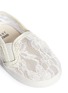 Detail View - Click To Enlarge - STUART WEITZMAN - 'Baby Vance Laura' lace skate slip-ons