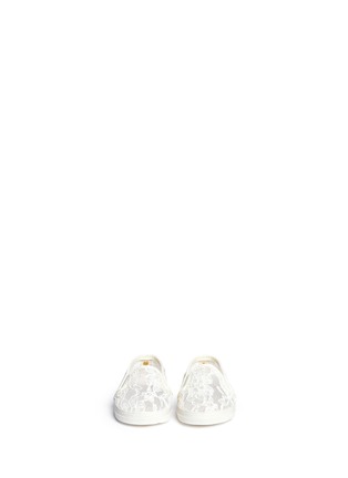 Figure View - Click To Enlarge - STUART WEITZMAN - 'Baby Vance Laura' lace skate slip-ons