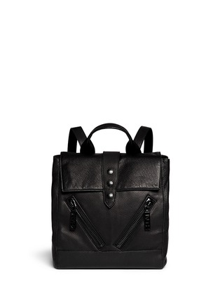 Main View - Click To Enlarge - KENZO - 'Kalifornia' logo zip leather backpack