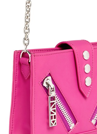 Detail View - Click To Enlarge - KENZO - 'Kalifornia' rubber effect leather crossbody bag