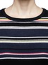 Detail View - Click To Enlarge - DIANE VON FURSTENBERG - 'Jolanta' stripe cashmere sweater