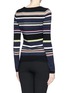 Back View - Click To Enlarge - DIANE VON FURSTENBERG - 'Jolanta' stripe cashmere sweater