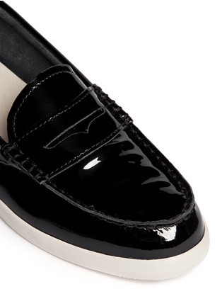 Detail View - Click To Enlarge - COLE HAAN - 'Pinch LTE' patent leather weekender loafers