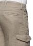 Detail View - Click To Enlarge - ARMANI COLLEZIONI - Linen cargo shorts