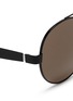 Detail View - Click To Enlarge - OXYDO - Matte metal round frame sunglasses