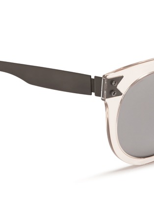 Detail View - Click To Enlarge - OXYDO - Lacquer metal temple acetate sunglasses