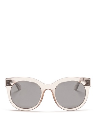 Main View - Click To Enlarge - OXYDO - Lacquer metal temple acetate sunglasses