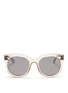 Main View - Click To Enlarge - OXYDO - Lacquer metal temple acetate sunglasses