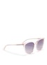 Figure View - Click To Enlarge - OXYDO - Translucent cat eye acetate sunglasses