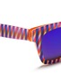 Detail View - Click To Enlarge - OXYDO - Psychadelic stripe acetate sunglasses