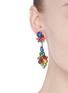 Figure View - Click To Enlarge - ERICKSON BEAMON - 'Splash' crystal flower drop earrings