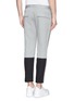 Back View - Click To Enlarge - MARNI - Panel back cotton-linen tapered pants