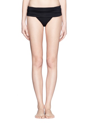 Main View - Click To Enlarge - JETS - Ruched overlay bikini bottom