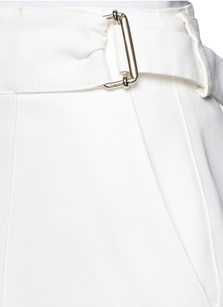 Detail View - Click To Enlarge - ALEXANDER MCQUEEN - Flounce back large pocket skirt