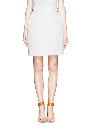 Main View - Click To Enlarge - ALEXANDER MCQUEEN - Flounce back large pocket skirt