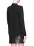 Back View - Click To Enlarge - THEORY - Kyna leather collar blouse