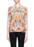 Main View - Click To Enlarge - ALEXANDER MCQUEEN - Floral embroidery print sweater