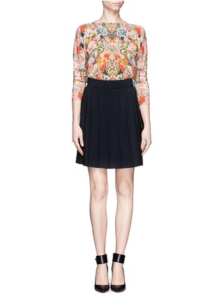 Figure View - Click To Enlarge - ALEXANDER MCQUEEN - Floral embroidery print sweater