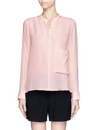 Main View - Click To Enlarge - THEORY - Brindan silk blouse