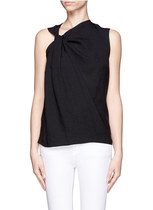 Main View - Click To Enlarge - HELMUT LANG - Twisted collar tank top