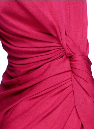 Detail View - Click To Enlarge - LANVIN - Grecian knot waist sleeveless knit dress