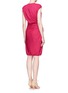 Back View - Click To Enlarge - LANVIN - Grecian knot waist sleeveless knit dress
