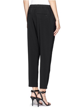 Back View - Click To Enlarge - ELIZABETH AND JAMES - Darcy pleated cropped crepe pants
