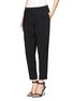 Front View - Click To Enlarge - ELIZABETH AND JAMES - Darcy pleated cropped crepe pants