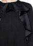 Detail View - Click To Enlarge - CHLOÉ - Ruffle satin-panel dress