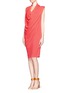 Front View - Click To Enlarge - LANVIN - Draped cowl neck dress